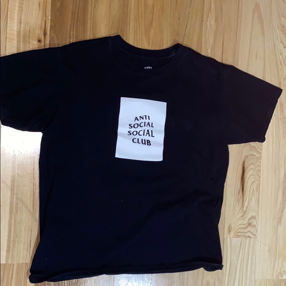 Antisocial social club black and white T-shirt